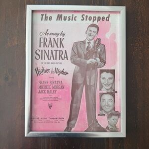 VINTAGE Frank Sinatra Framed Art Print